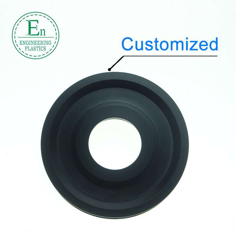 Injection molding single groove plastic cable guide pulley