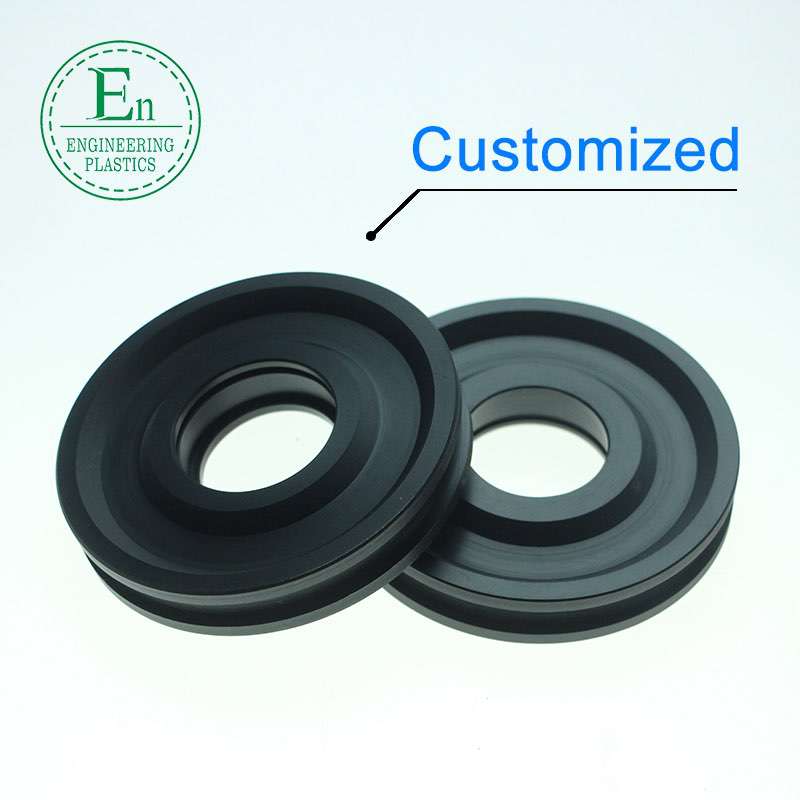 Injection molding single groove plastic cable guide pulley