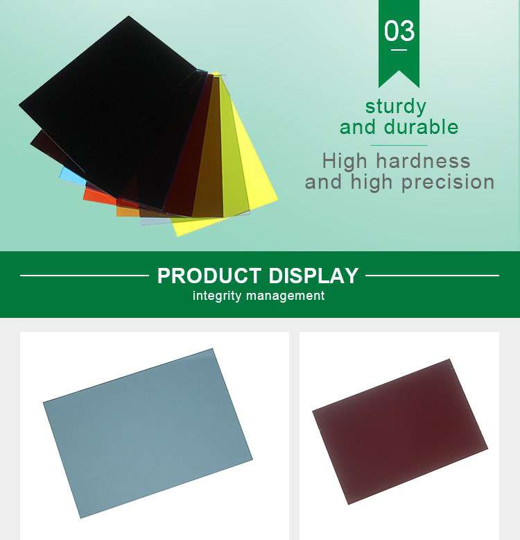 color transparent PC plastic sheet