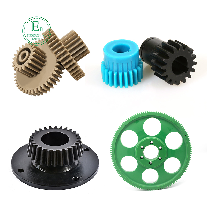 Custom Manufacture Electric tricycles low noise spur gears CNC nylon plastic flat transmission gear small straight bevel