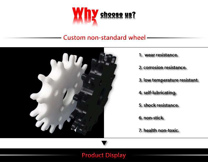 pom plastic sprocket gear wheel