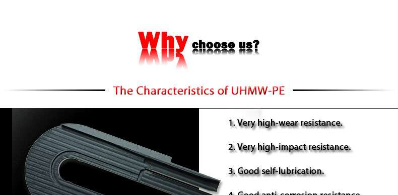 uhmwpe plastic bend guide