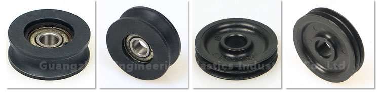 small plastic pulley with bearing