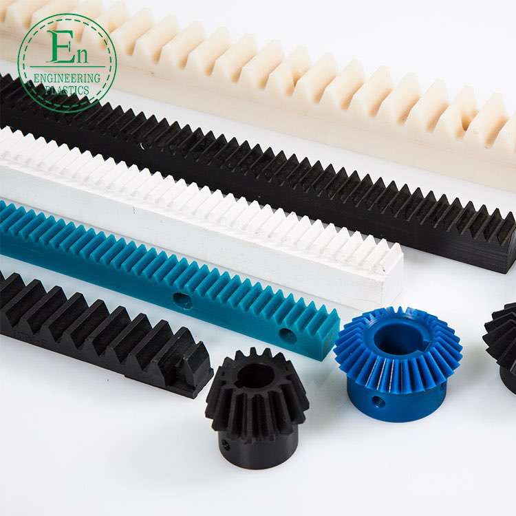 Manufacturers injection processing plastic gear rack customized pa6 nylon high hardness transmission gear