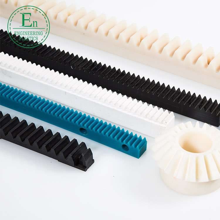 Manufacturers injection processing plastic gear rack customized pa6 nylon high hardness transmission gear