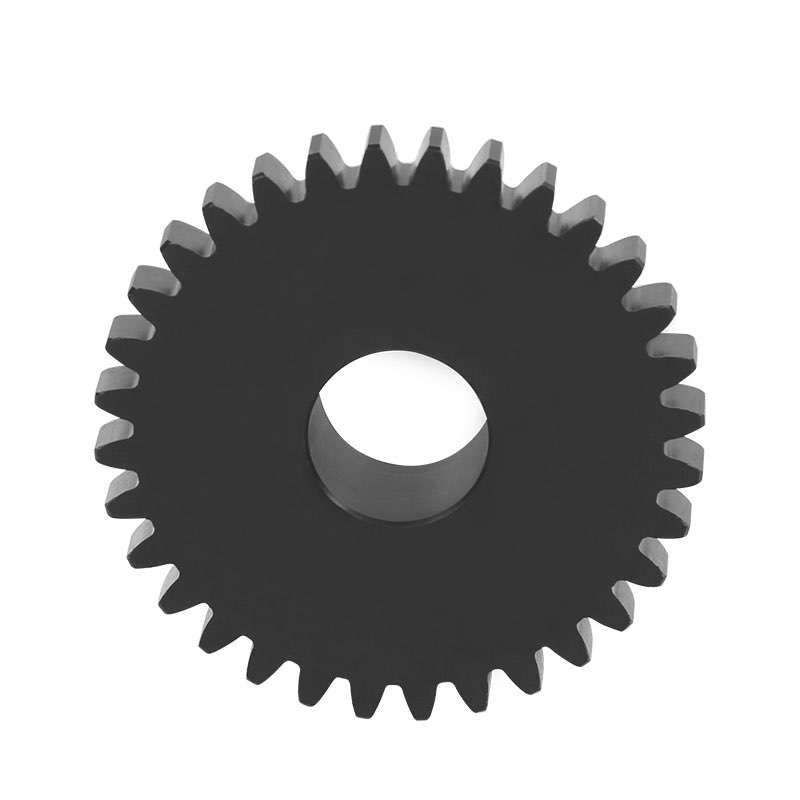 Black plastic nylon tooth gear design drawings customized CNC machined high precision PA6 double spur gear